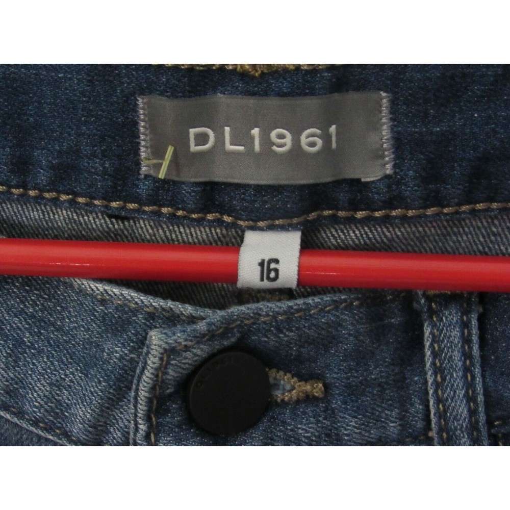 DL1961 Girl Jeans Size 16 Blue Brady Slim Fresh Sandblasted Denim - Picture 2 of 3